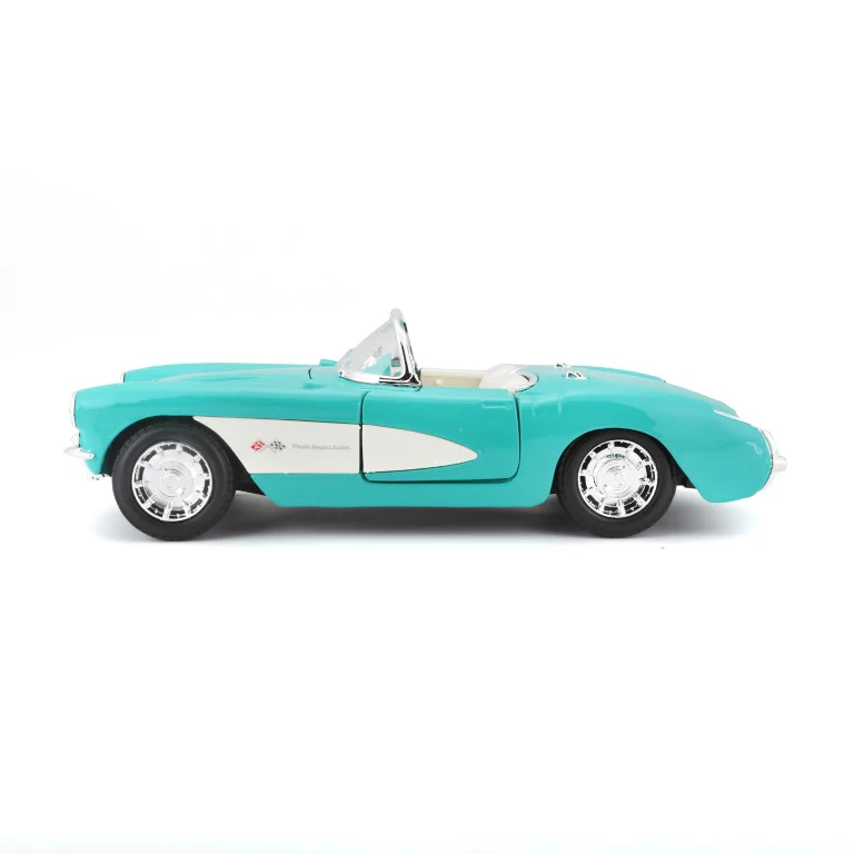 Maisto 1:24 Scale 1957 Chevrolet Corvette Diecast Car Model for Collectors 14+ Years (Sea Green) - Image 5