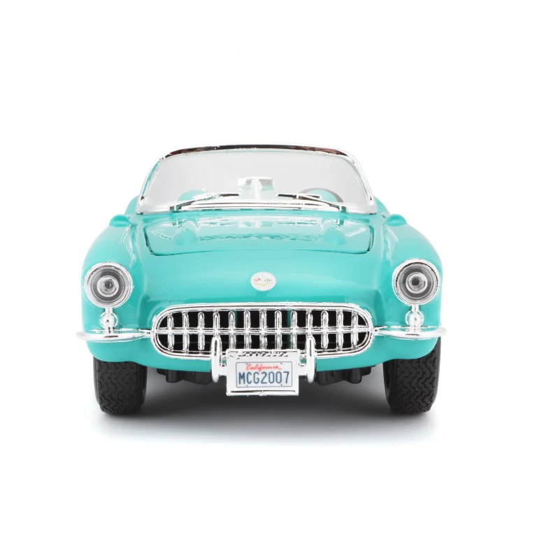 Maisto 1:24 Scale 1957 Chevrolet Corvette Diecast Car Model for Collectors 14+ Years (Sea Green) - Image 6