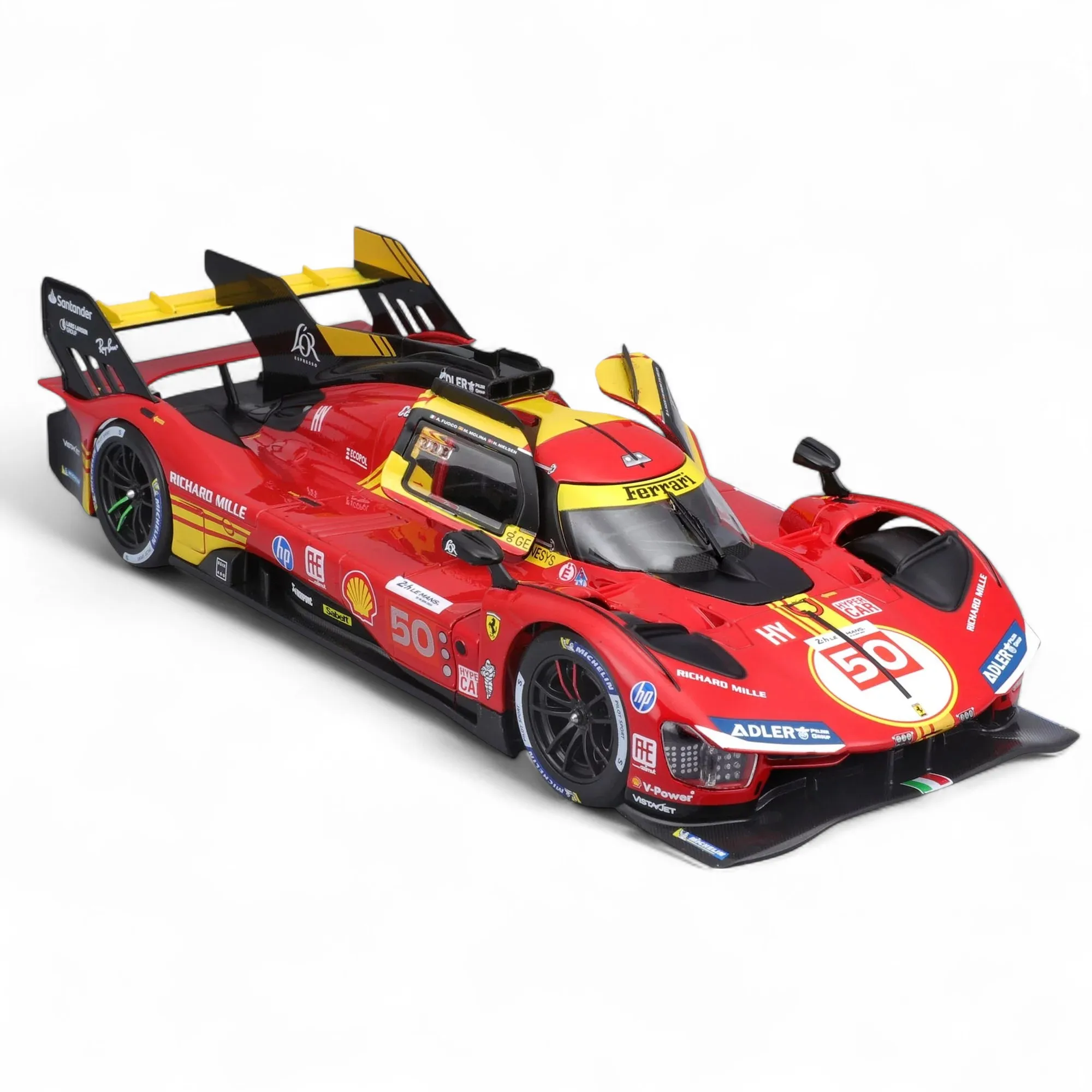 Bburago Racing 1/24 Scale #50 Ferrari 499P 2024 24h LeMans Winner Diecast Car Model for Collectors 14+ - Image 2