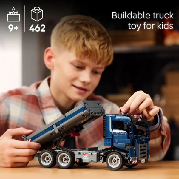 Lego Technic 42203 Tipping Dump Truck Building Set for 9+ Years (462 Pcs) - Image 2