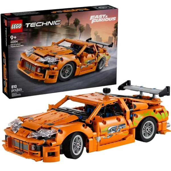 Lego Technic 42204 Fast & Furious Toyota Supra MK4 Building Set for 9+ Years (810 Pcs)