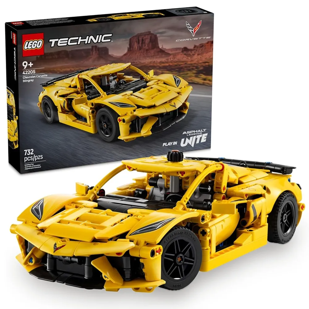 Lego Technic 42205 Chevrolet Corvette Stingray Building Set for 9+ Years (732 Pcs)