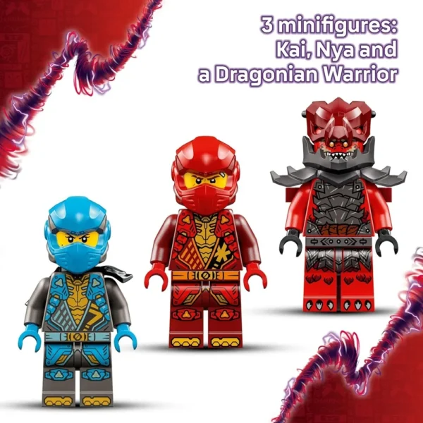 Lego Ninjago 71830 Kai's Mech Storm Rider Action Figure Building Set for 7+ Years with 3 Minifigures (333 Pcs) - Image 4