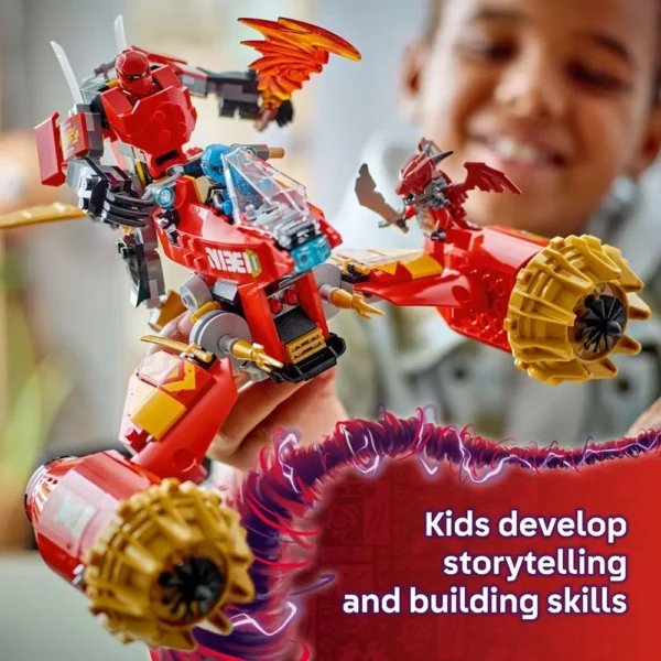 Lego Ninjago 71830 Kai's Mech Storm Rider Action Figure Building Set for 7+ Years with 3 Minifigures (333 Pcs) - Image 5