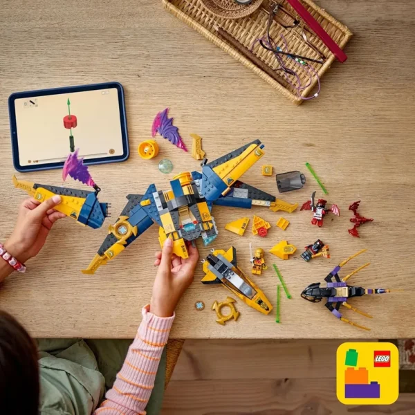 Lego Ninjago 71833 Ras and Arin's Super Storm Jet Building Set for 8+ Years (510 Pcs) - Image 4