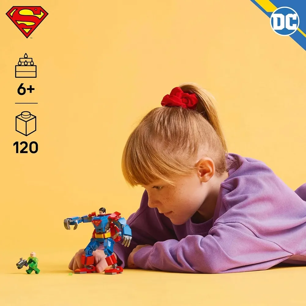 Lego DC Superman 76302 Super Heroes Superman Mecha vs. Rex Luther Toy Building Set for 6+ Years (120 Pcs) - Image 3