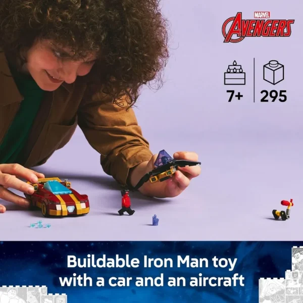 Lego Marvel 76310 Iron Man Car & Black Panther Vs Red Hulk Building Set for 7+ Years (295 Pcs) - Image 2