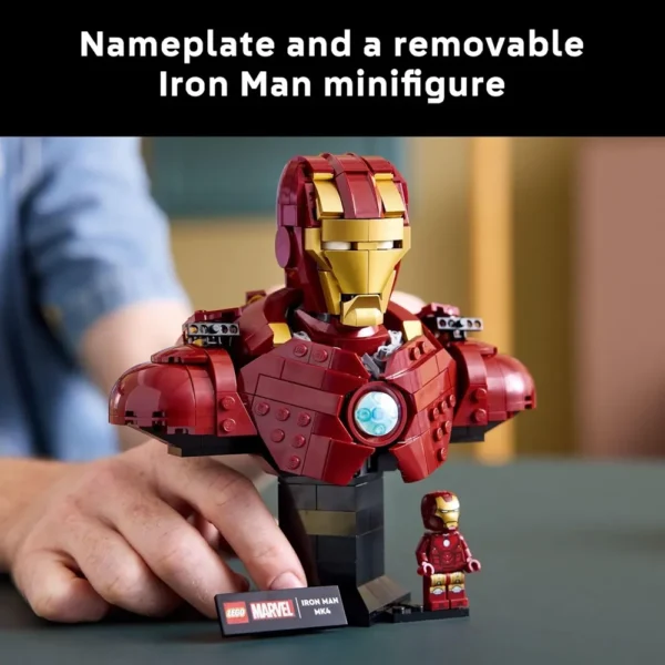 Lego Marvel 76327 Iron Man MK4 Bust Building Kit for Adults 18+ Years with Minifigure (436 Pcs) - Image 4