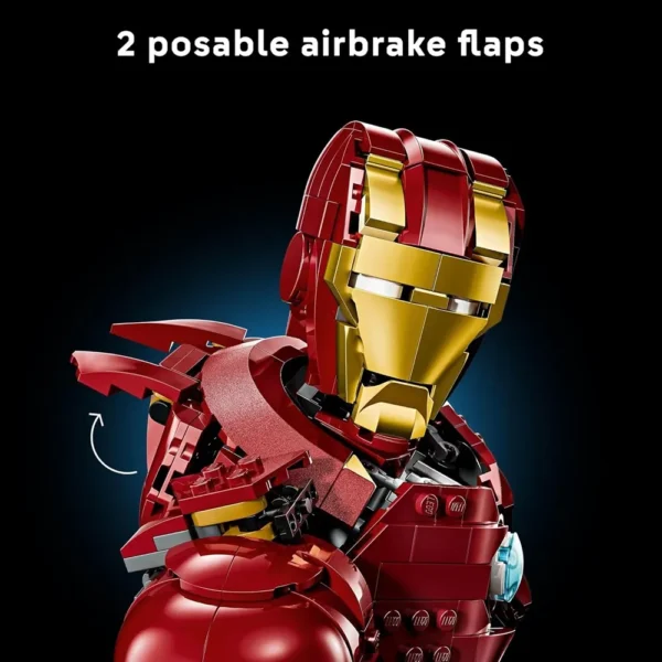Lego Marvel 76327 Iron Man MK4 Bust Building Kit for Adults 18+ Years with Minifigure (436 Pcs) - Image 5