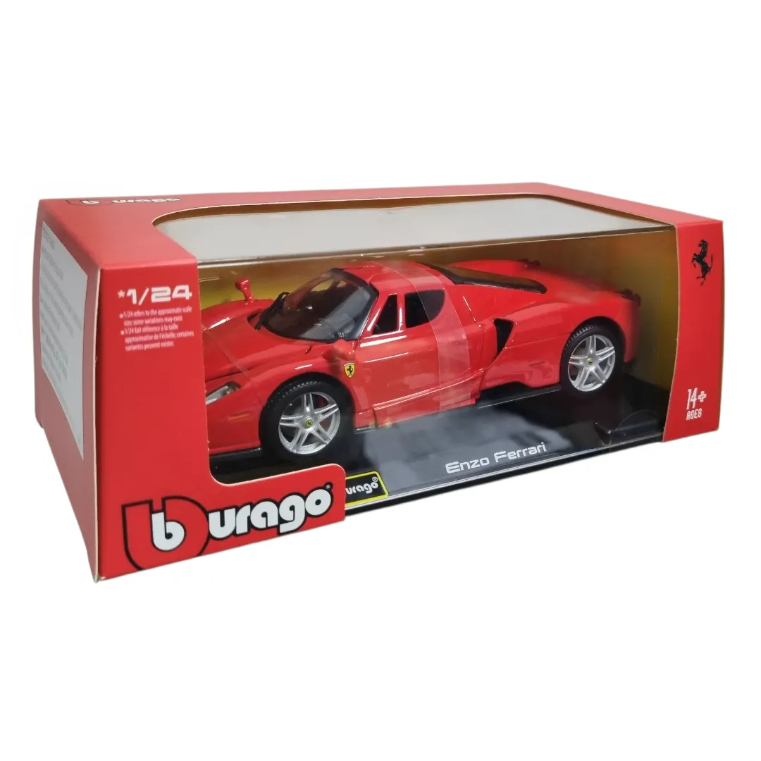 Bburago 1:24 Scale Enzo Ferrari Diecast Car Model for Collectors 14+ Years (Plex Case Version) - Image 8