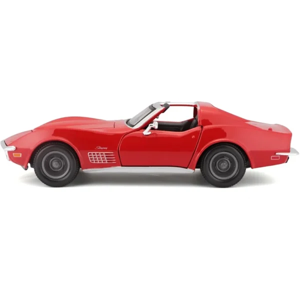 Maisto 1:24 Scale 1970 Chevrolet Corvette Diecast Car Model for Collectors 14+ Years (Red) - Image 4