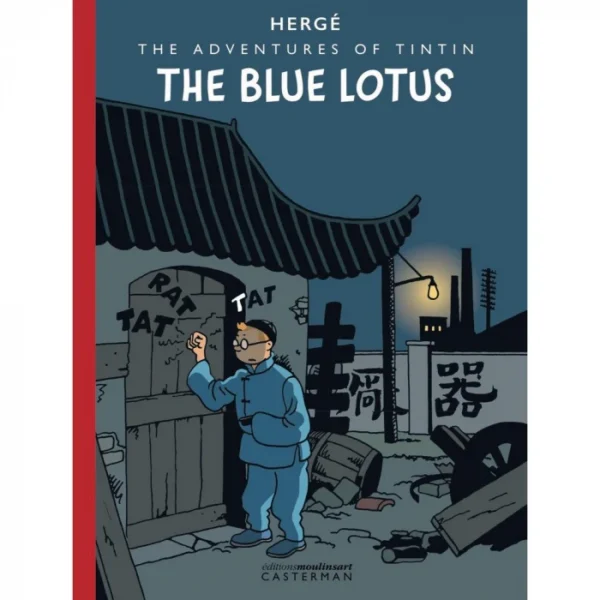 tintin album the blue lotus colorized