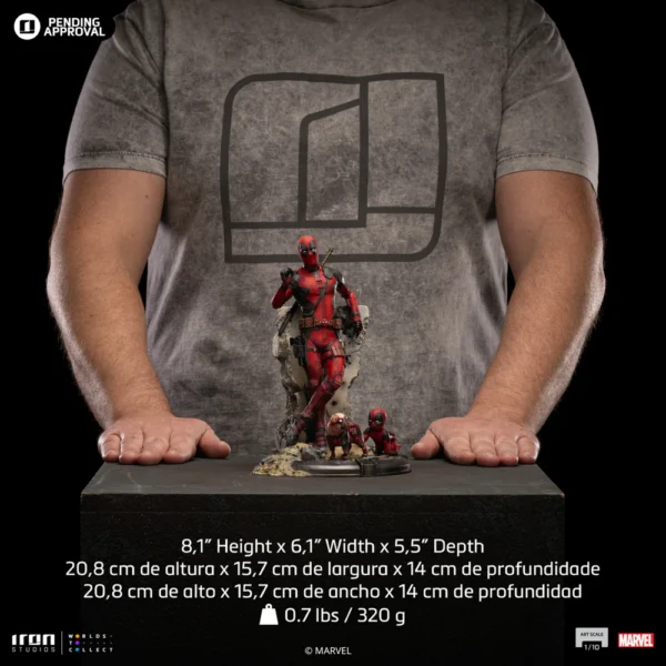 Deadpool Statue - Deadpool & Wolverine - Art Scale 1:10 by Iron Studios for Collectors 15+ Years - Image 5