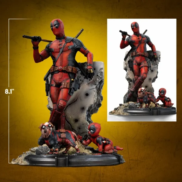 Deadpool Statue - Deadpool & Wolverine - Art Scale 1:10 by Iron Studios for Collectors 15+ Years - Image 4