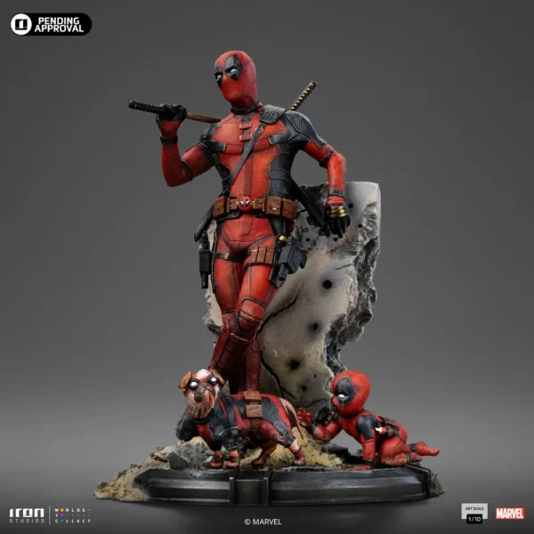 Deadpool Statue - Deadpool & Wolverine - Art Scale 1:10 by Iron Studios for Collectors 15+ Years - Image 2