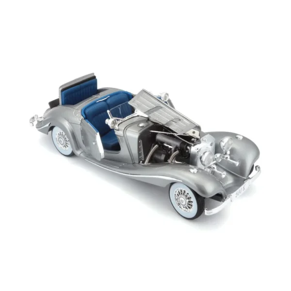 Maisto 1:18 Scale Mercedes-Benz 500K Typ Special Roadster 1936 Diecast Car Model for 14+ (Silver) - Image 3
