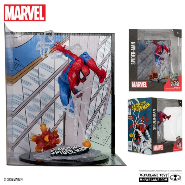 Marvel Collection The Amazing Spider-Man 1:10th Scale Statue with Scene by McFarlane Toys for 14+ - Image 3