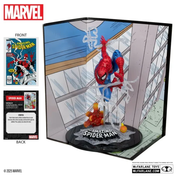 Marvel Collection The Amazing Spider-Man 1:10th Scale Statue with Scene by McFarlane Toys for 14+ - Image 2