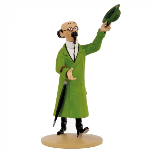 calculus waving hat resin figure for collectors, the adventures of tintin