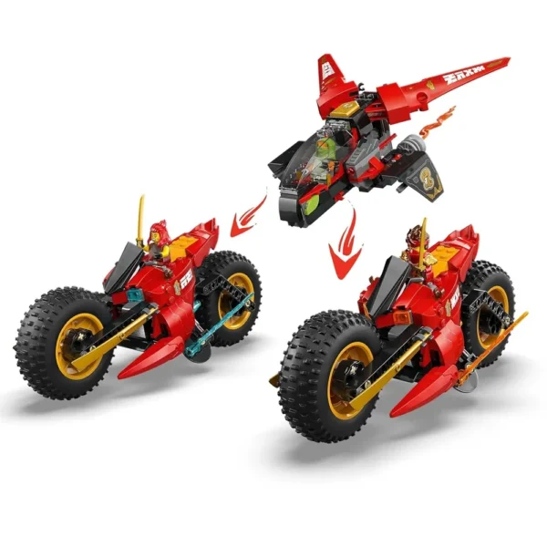Lego Ninjago 71844 Ninja Combat Vehicle 3-in-1 Building Set for 8+ Years (561 Pcs) - 6 Minifigures - Image 5
