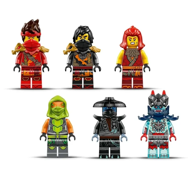 Lego Ninjago 71844 Ninja Combat Vehicle 3-in-1 Building Set for 8+ Years (561 Pcs) - 6 Minifigures - Image 4