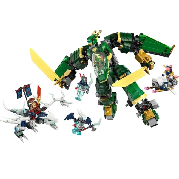 Lego Ninjago 71845 Lloyds Jet Mech Building Set for 9+ Years (1112 Pcs) - 5 Minifigures - Image 3