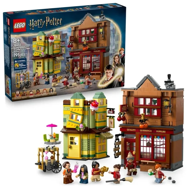 lego 76452 harry potter quality quidditch supplies & ice cream parlour