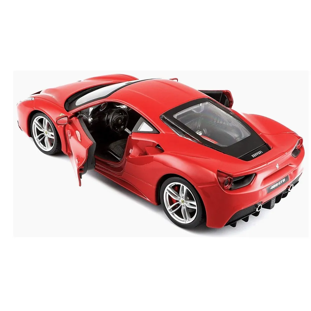 Bburago 1:24 Scale Ferrari 488 GTB Diecast Car Model for Collectors 14+ Year (Color Brick Red) - Image 2