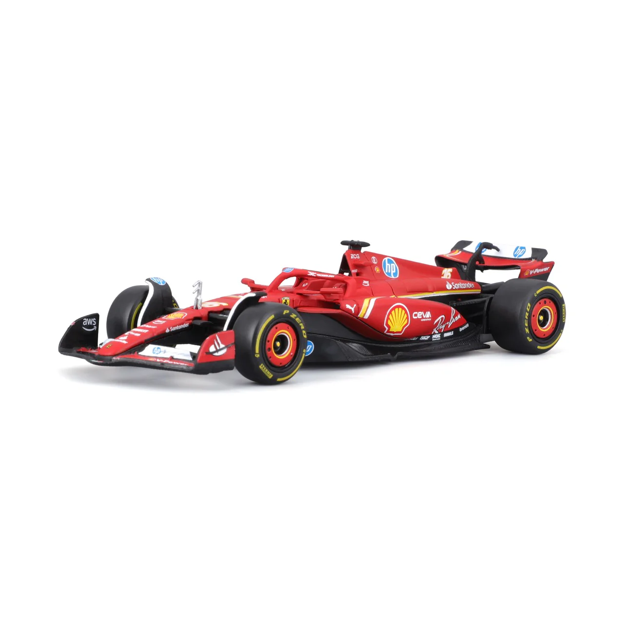 Bburago 1/43 Scale Scuderia Ferrari 2024 SF24 Formula 1 Model #16 Charles Leclerc - Image 2
