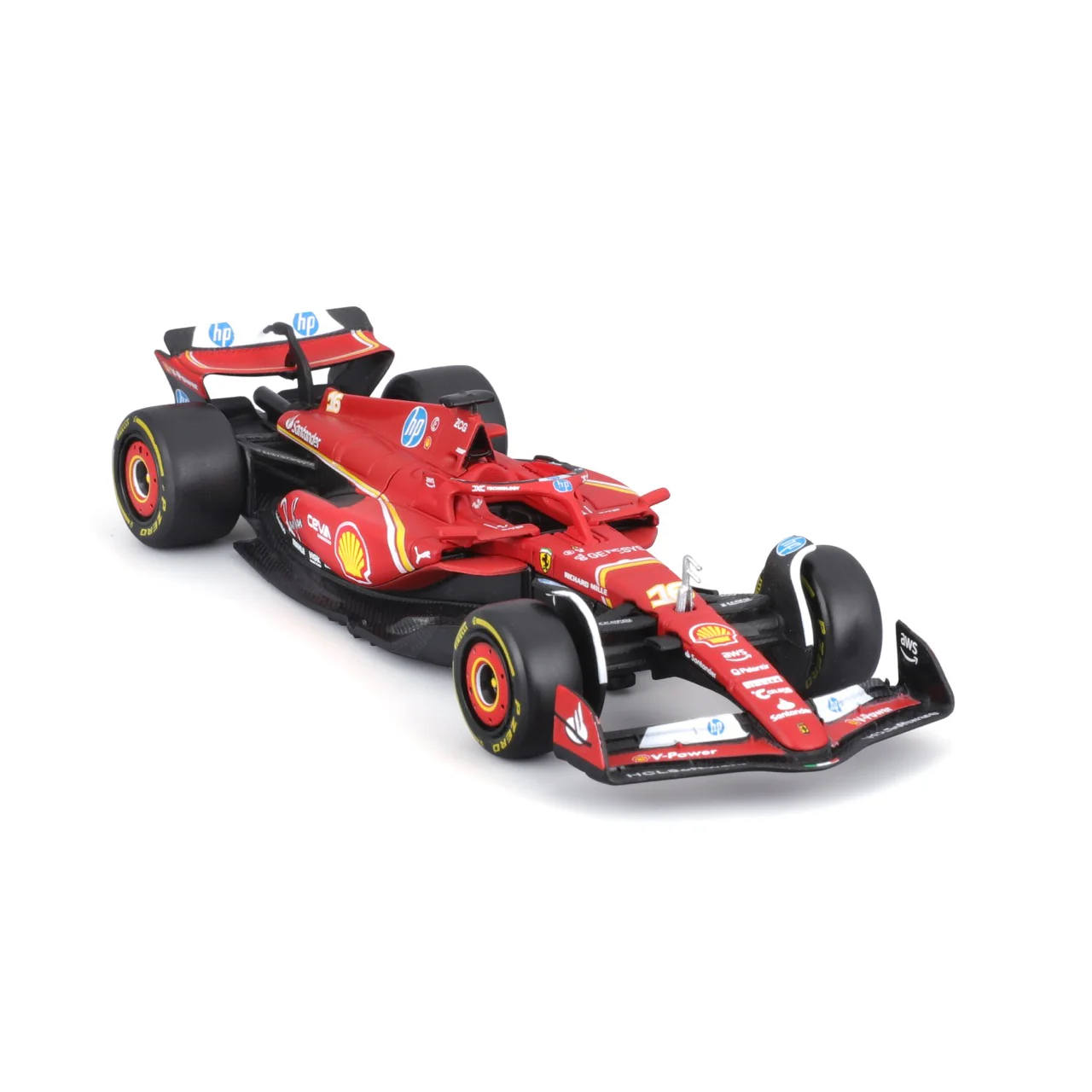 Bburago 1/43 Scale Scuderia Ferrari 2024 SF24 Formula 1 Model #16 Charles Leclerc - Image 4