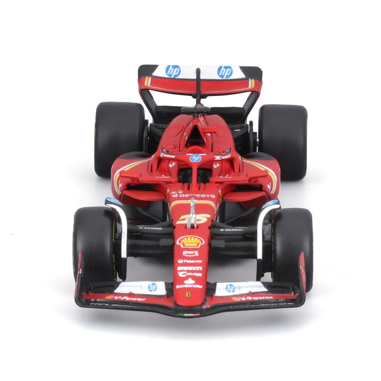 Bburago 1/43 Scale Scuderia Ferrari 2024 SF24 Formula 1 Model #16 Charles Leclerc - Image 7