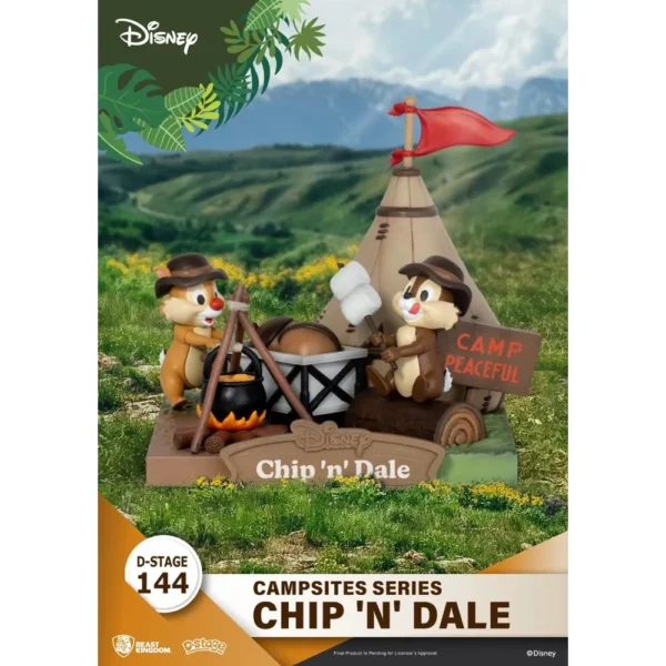 Beast Kingdom DS-144 Disney Campsites Series Chip N Dale Diorama Stage for 15+ Years - Image 2