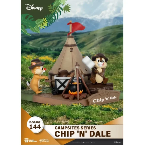 Beast Kingdom DS-144 Disney Campsites Series Chip N Dale Diorama Stage for 15+ Years - Image 5