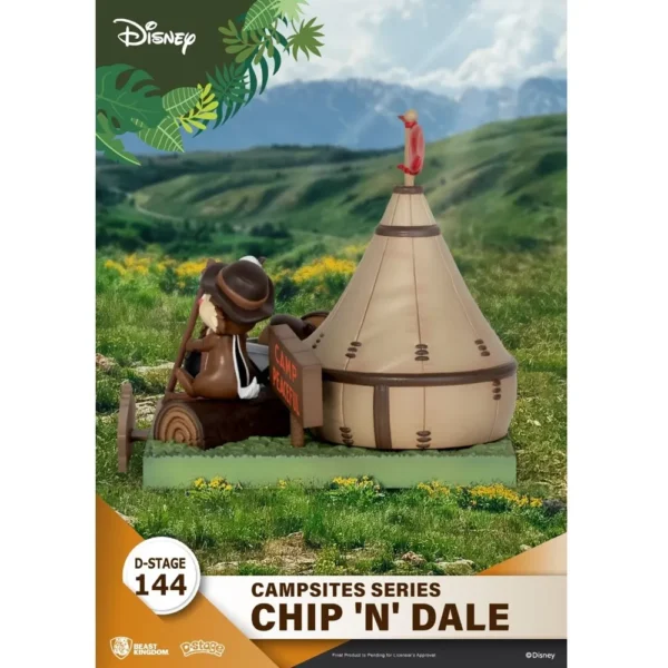 Beast Kingdom DS-144 Disney Campsites Series Chip N Dale Diorama Stage for 15+ Years - Image 6