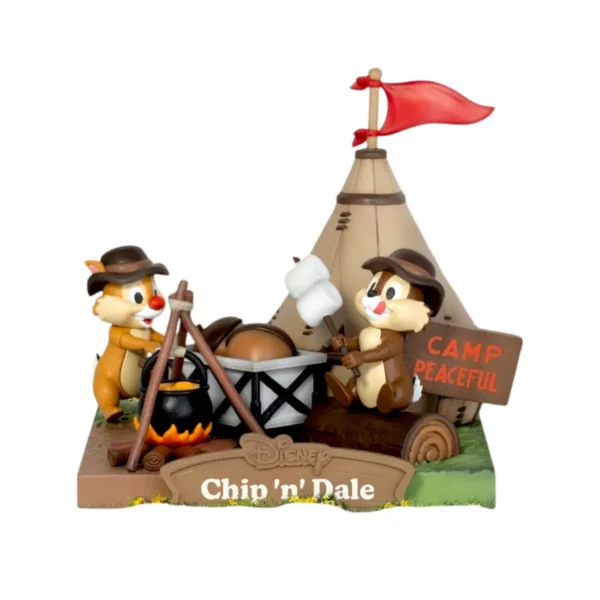 beast kingdom ds-144 diorama stage campsite series chip n dale