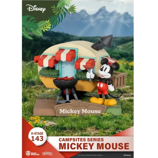 Beast Kingdom DS-143 Disney Campsites Series Mickey Mouse Diorama Stage for 15+ Years - Image 4