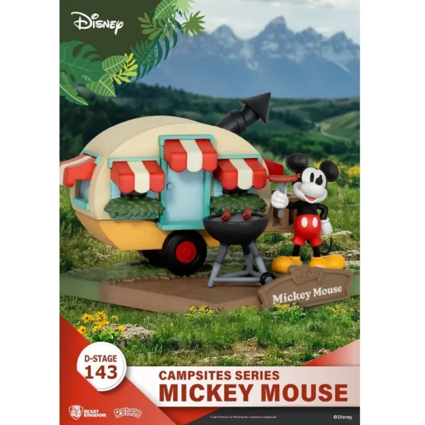 Beast Kingdom DS-143 Disney Campsites Series Mickey Mouse Diorama Stage for 15+ Years - Image 3