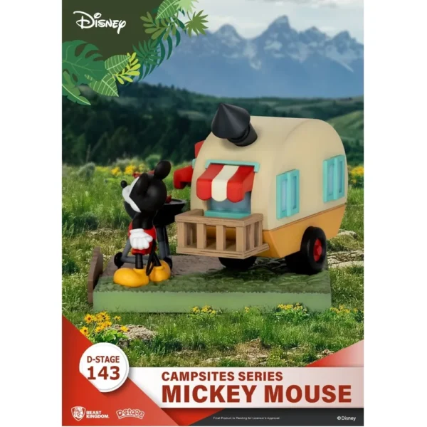 Beast Kingdom DS-143 Disney Campsites Series Mickey Mouse Diorama Stage for 15+ Years - Image 6