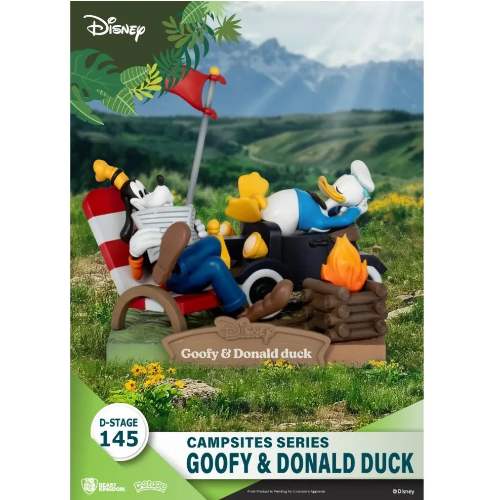 Beast Kingdom DS-145 Disney Campsites Series Goofy & Donald Duck Diorama Stage for 15+ Years - Image 2