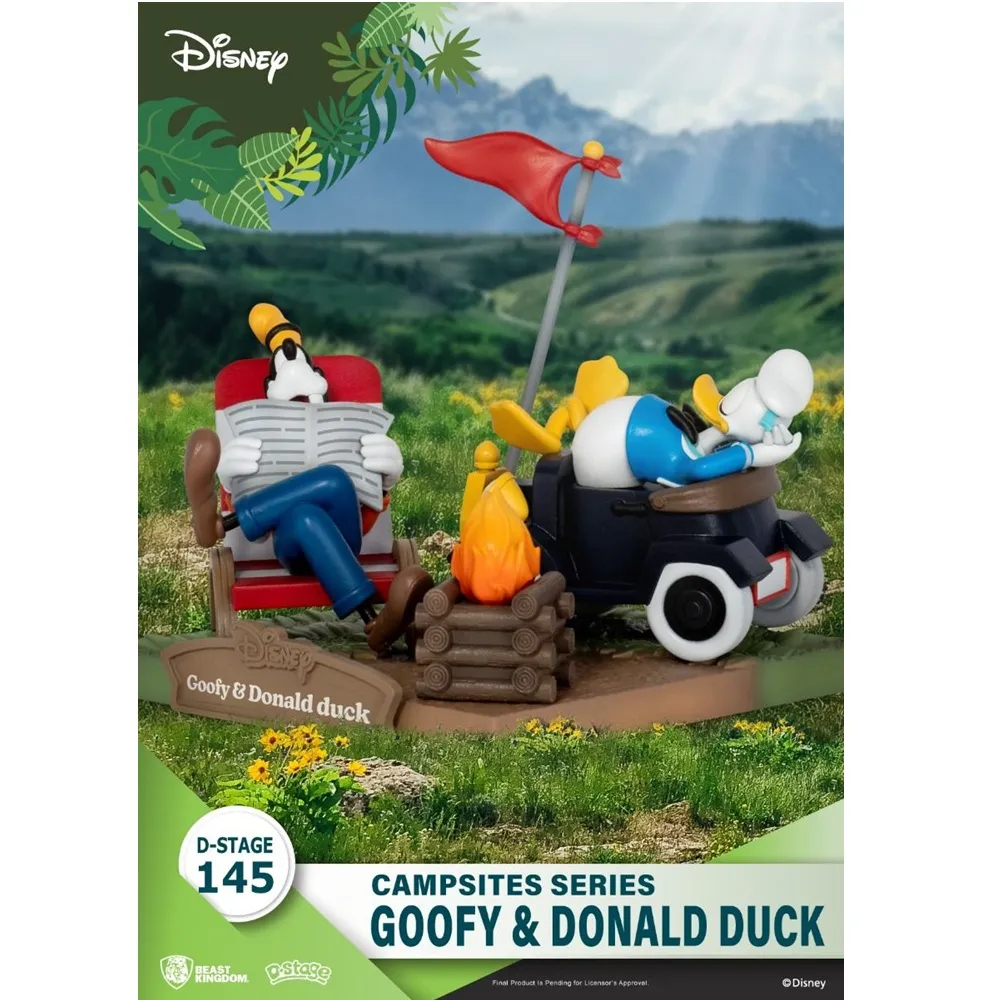 Beast Kingdom DS-145 Disney Campsites Series Goofy & Donald Duck Diorama Stage for 15+ Years - Image 3