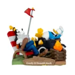 beast kingdom ds-145 campsite series goofy and donald duck diorama stage