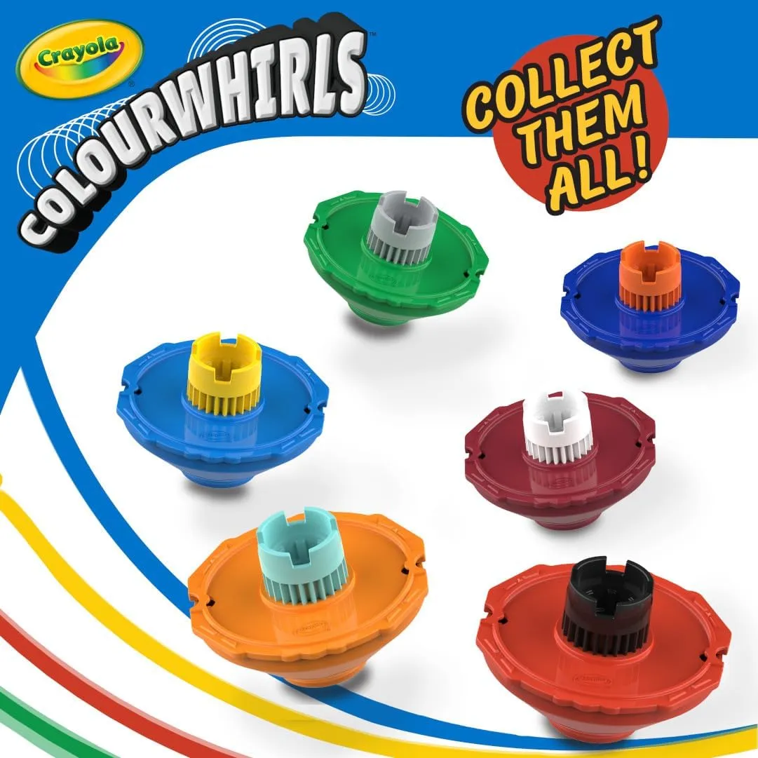Crayola Colourwhirls Spin Art Toy, Spinning Top Toy for Kids, Arts & Crafts for 6+ Years (Assorted Color) - Image 5