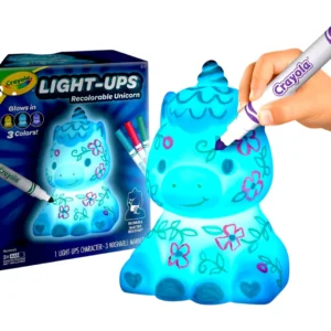 Crayola Light-Ups Recolorable Unicorn, Washable Unicorn Night Light | Colour, Wash, Repeat! For age 3+ Years