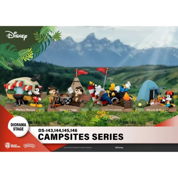 Beast Kingdom DS-143 Disney Campsites Series Mickey Mouse Diorama Stage for 15+ Years - Image 8