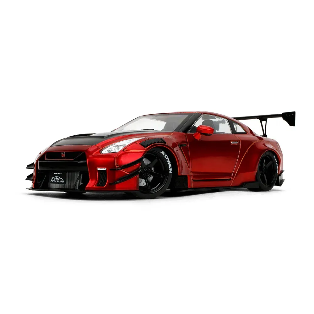 Pink Slips 1:18 Scale Nissan GT-R (R35) with Liberty Walk Body Kit 2.0 Diecast Car Model for Collectors 14+ Years - Image 2