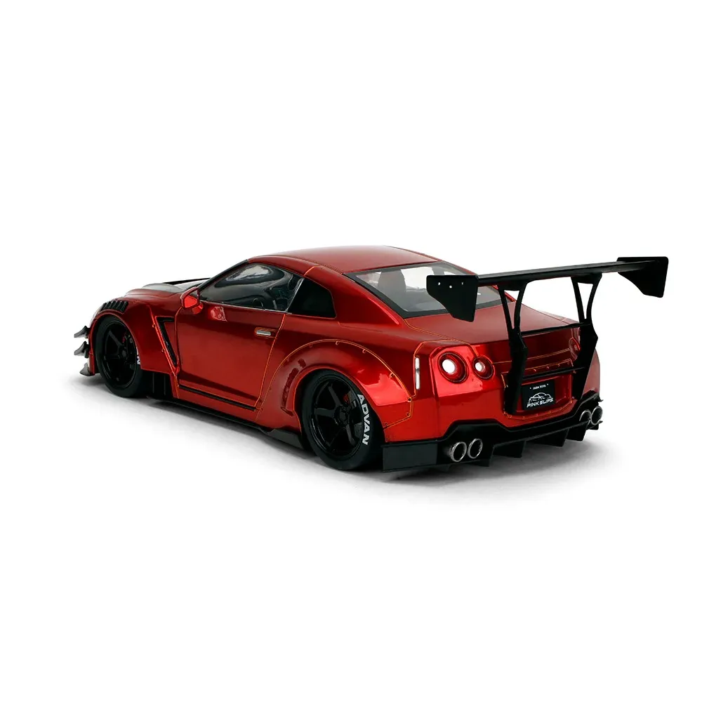 Pink Slips 1:18 Scale Nissan GT-R (R35) with Liberty Walk Body Kit 2.0 Diecast Car Model for Collectors 14+ Years - Image 4