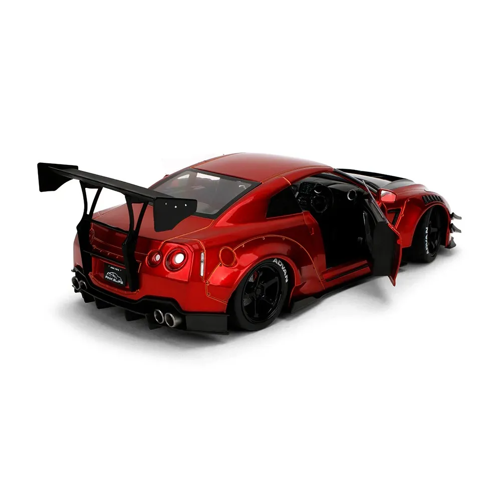 Pink Slips 1:18 Scale Nissan GT-R (R35) with Liberty Walk Body Kit 2.0 Diecast Car Model for Collectors 14+ Years - Image 6