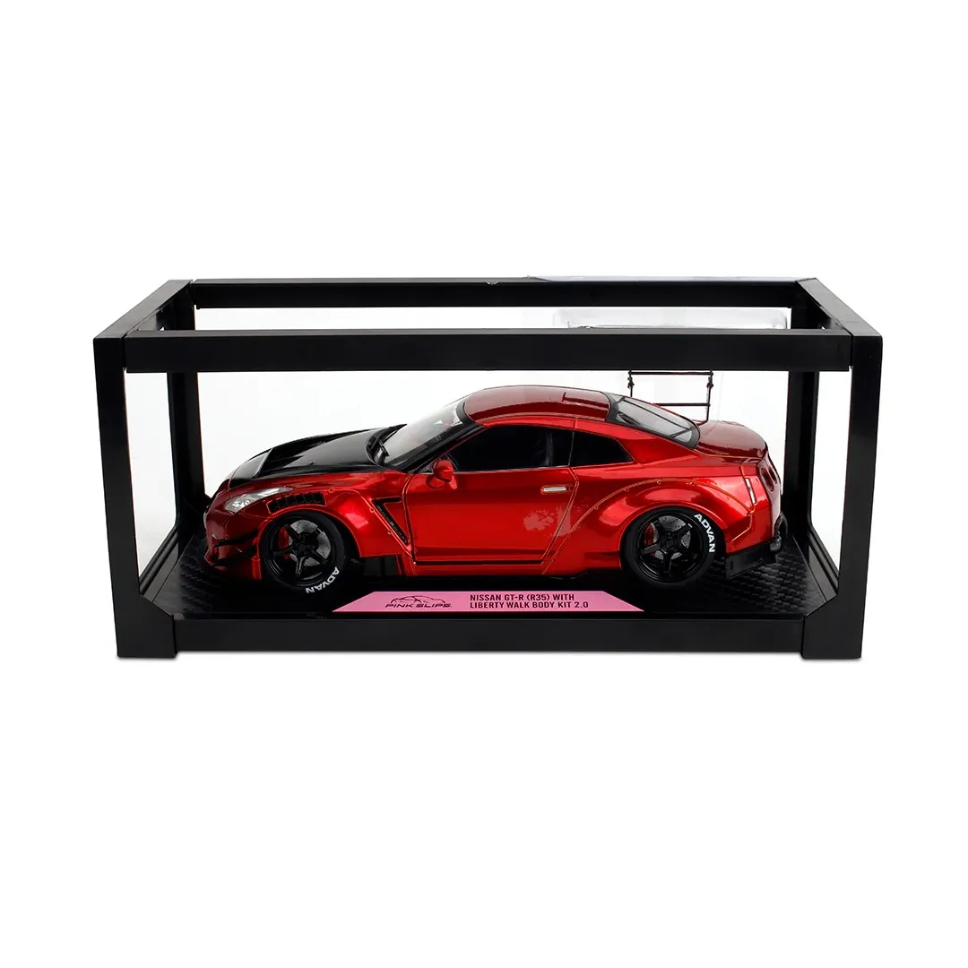 Pink Slips 1:18 Scale Nissan GT-R (R35) with Liberty Walk Body Kit 2.0 Diecast Car Model for Collectors 14+ Years - Image 8