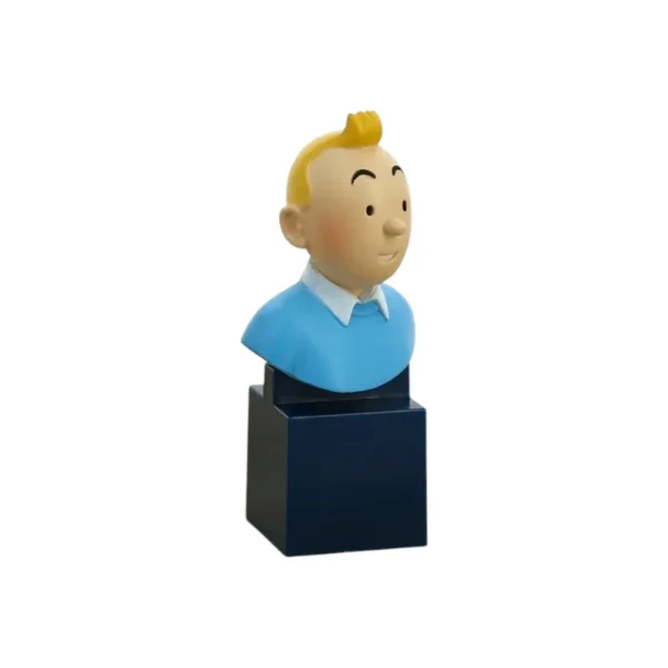 small tintin bust pvc figure