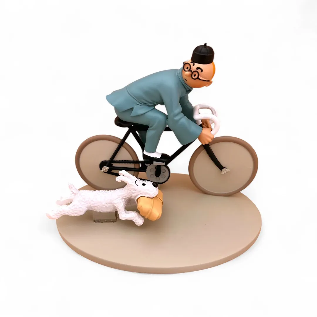 Hors Serie Figure #3 - Tintin on a Bicycle The Blue Lotus Colorized (42291) - Limited Edition - Image 4